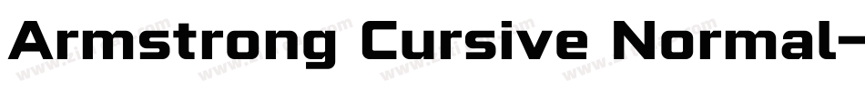Armstrong Cursive Normal字体转换